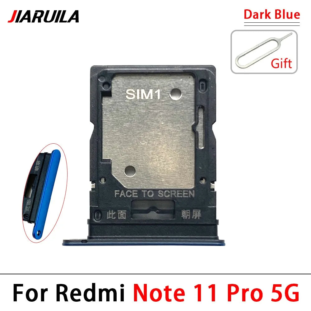 10Pcs, New For Xiaomi Redmi Note 11 11s Pro Plus 4G 5G SIM Card Tray Slot Holder Replacement Parts  Xiaomi  Xiao mi phone repair parts