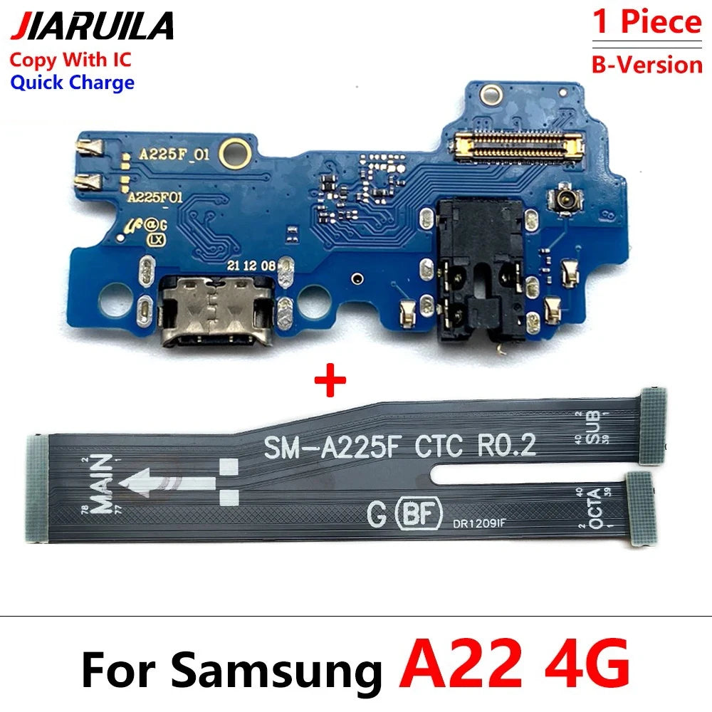 New USB Charging Port Dock Charger Connector Main Board Flex Cable For Samsung A22 A32 A52 A72 A33 A53 A24 A34 A54 4G 5G Samsung phone repair parts