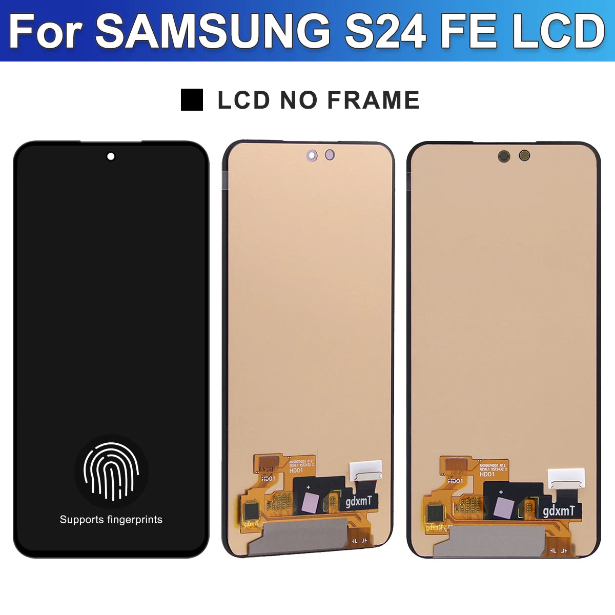 6.7'' AMOLED for Samsung Galaxy S24 FE lcd screen for samsung s24fe lcd S721B, S721B/DS, S721U1, S721W ,120hz display Samsung phone repair parts