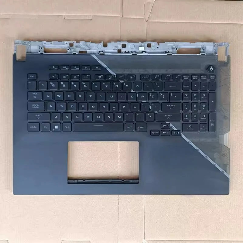 Upper keyboard case for Asus ROG Strix  6P7Plus G713QY G733Z RJ 2023 year palrest topcase keyboard C case shell Asus laptop repair parts