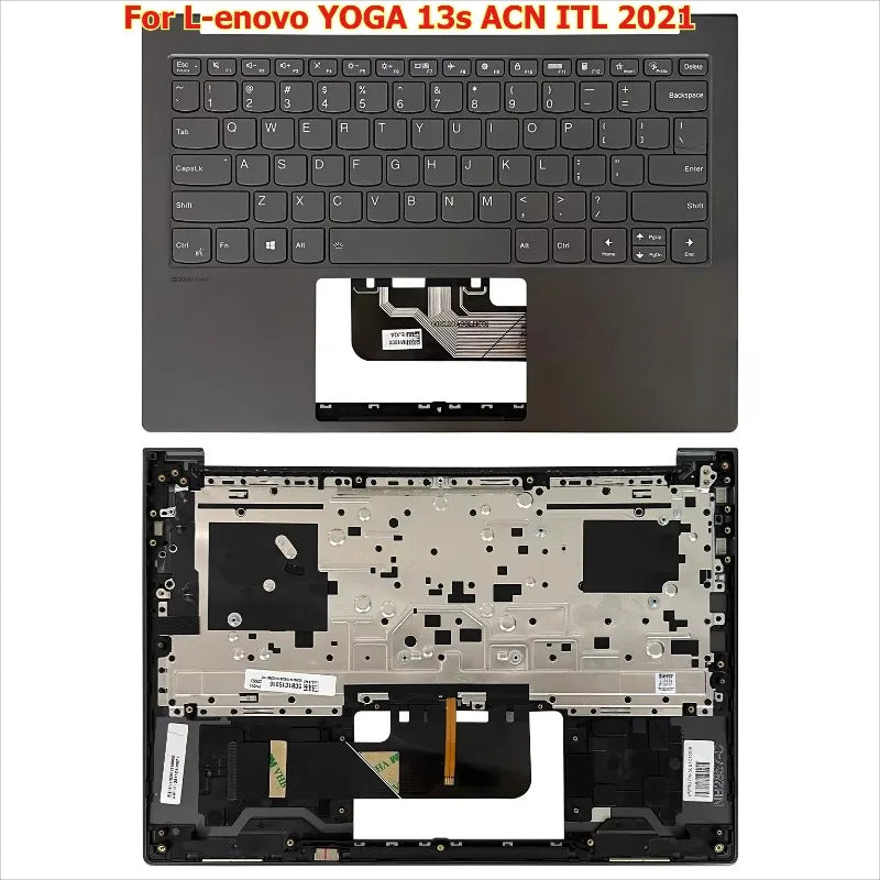 Upper case keyboard for Lenovo YOGA 13s ACN  2021 YOGA 13s ITL topcase palmrest  keyboard cover touchpad assembly 5CB1C15016 Lenovo laptop repair parts