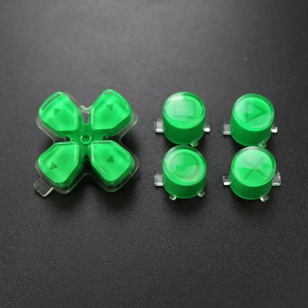 1Set For PS5  V1 V2 V3 Controller Gamepad Crystal Button A B X Y D Pad Cross Direction Function Key Replacement Game console repair parts