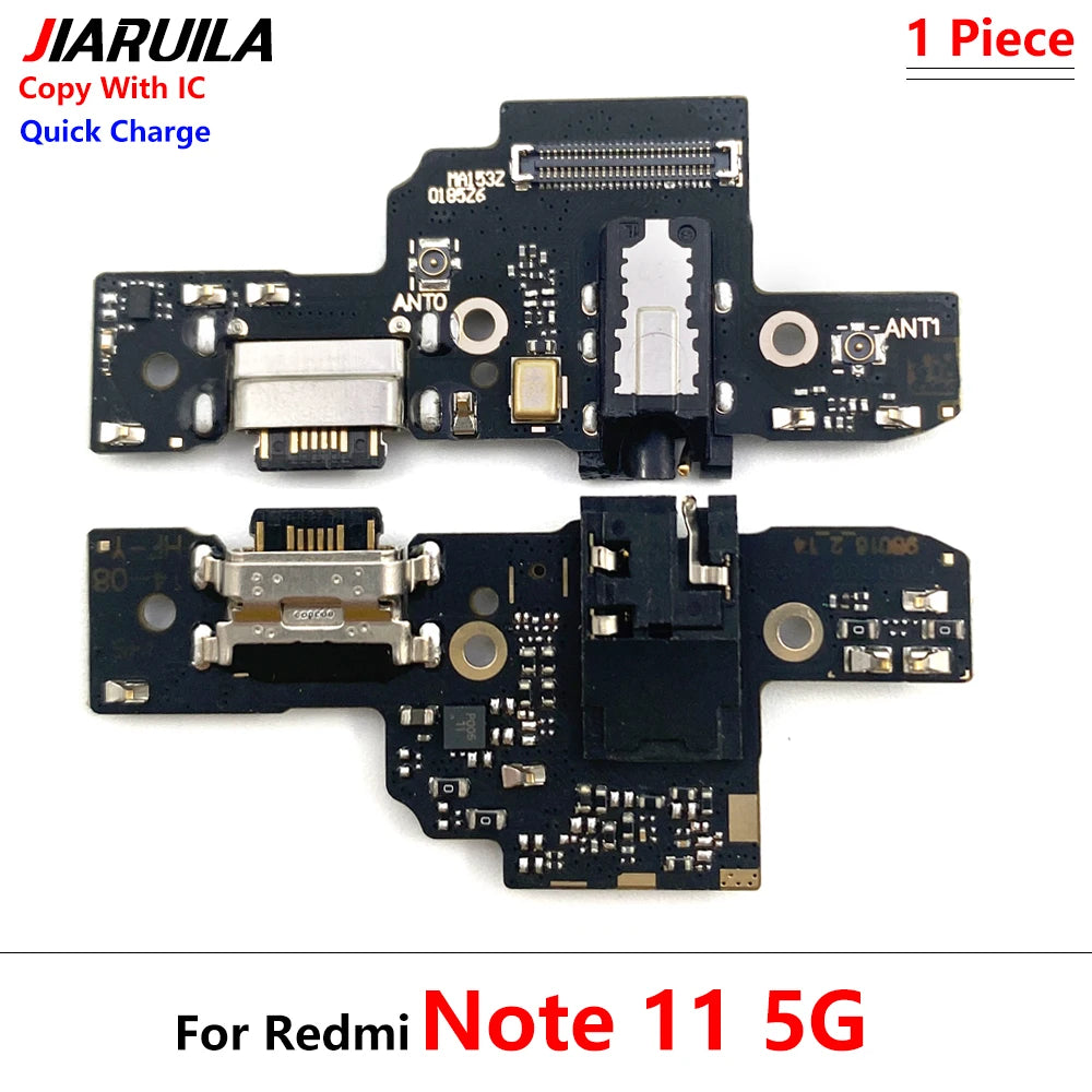 10Pcs, Dock Connector Micro USB Charger Charging Port Flex Cable Micro Board For Xiaomi Redmi Note 11 11E 12 13 Pro Plus 4G 5G  Xiaomi  Xiao mi phone repair parts