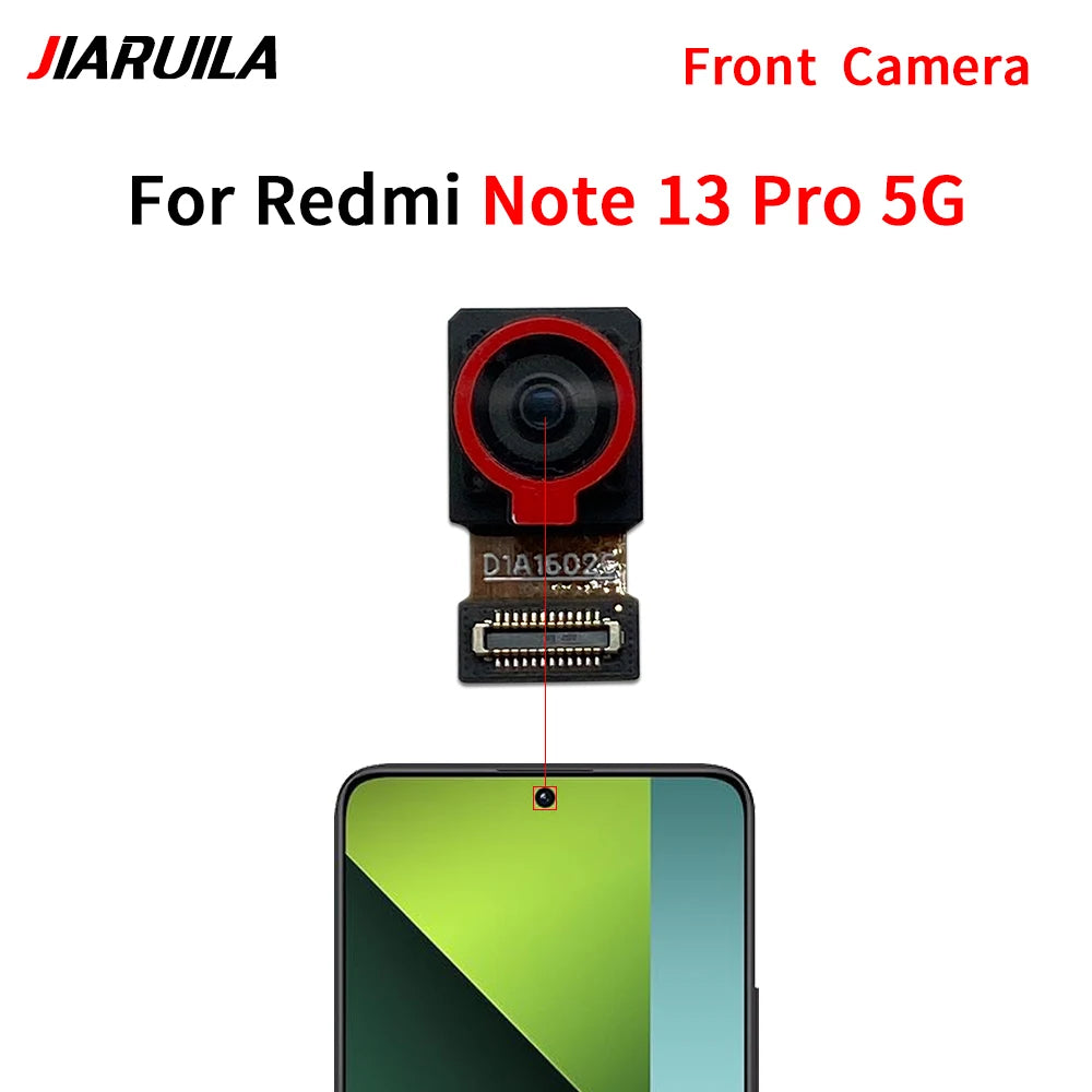 Front Camera Flex Back Rear Camera Module Flex Cable For Xiaomi Redmi Note 13 Pro Plus 4G 5G Xiaomi  Xiao mi phone repair parts