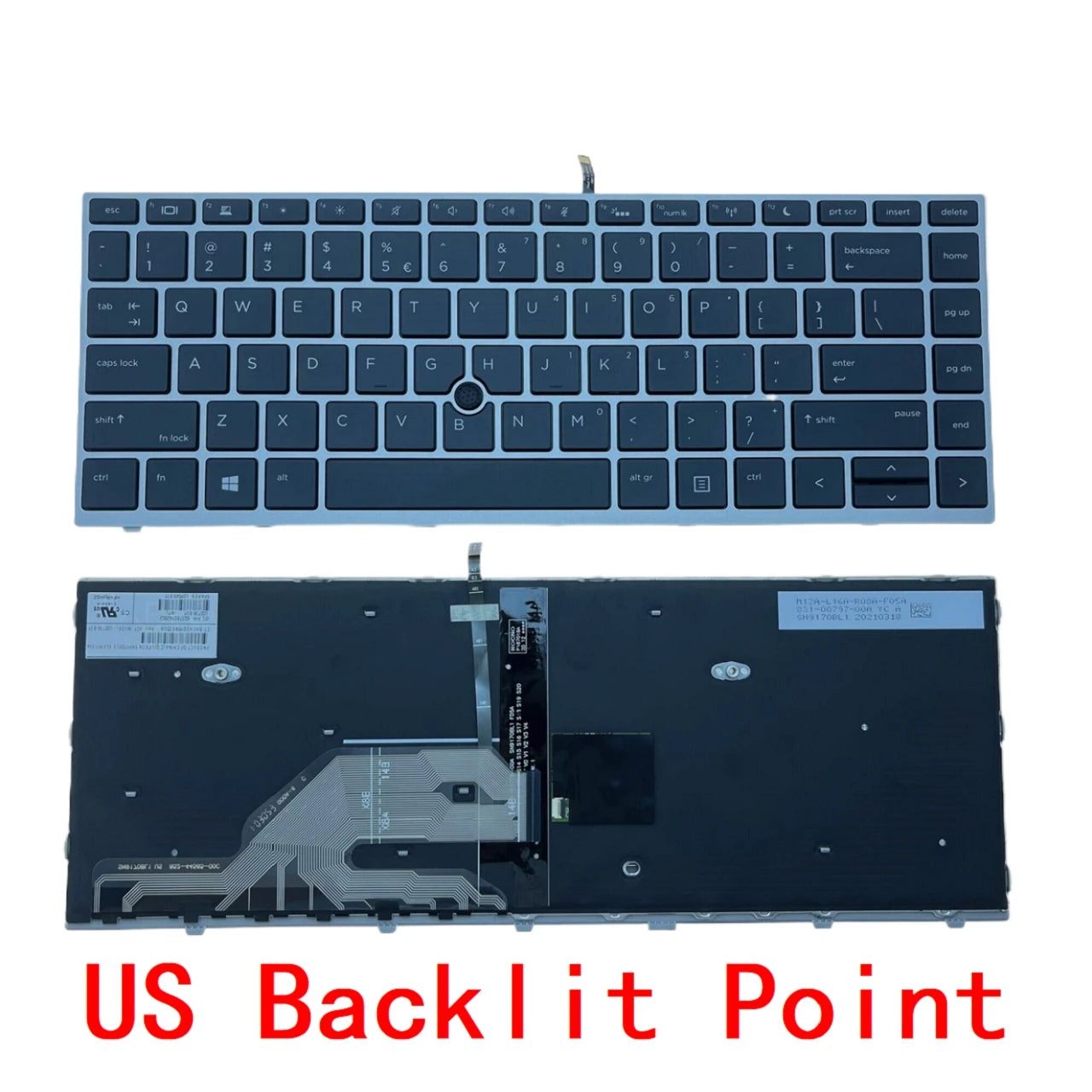 New US Russian Spanish Latin Brazil Japan Backlit Keyboard For HP Probook 430 G5/ 440 G5/ 445 G5/ 640 G4/ 640 G5/ 645 G4/ 645 G5  HP laptop repair parts