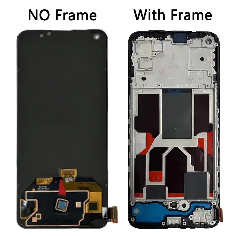 6.43" AMOLED For Oppo Realme GT 5G LCD GT Master Display Touch Panel Digitizer For Realme GT Neo Flash LCD GT Neo2T With Frame Oppo phone repair parts Realme phone repair parts