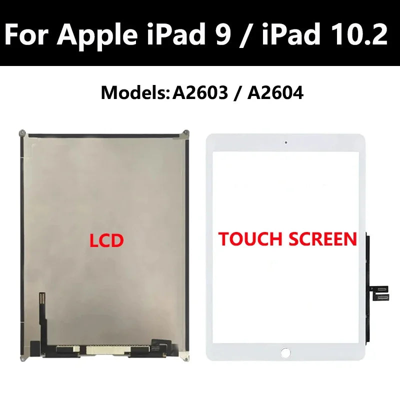 LCD Touch Screen For Apple iPad 7 8 9 iPad 10.2 2019 2020 2021 A2197 A2270  Assembly Digitizer Front Glass Display Panel Replace  iPad repair parts