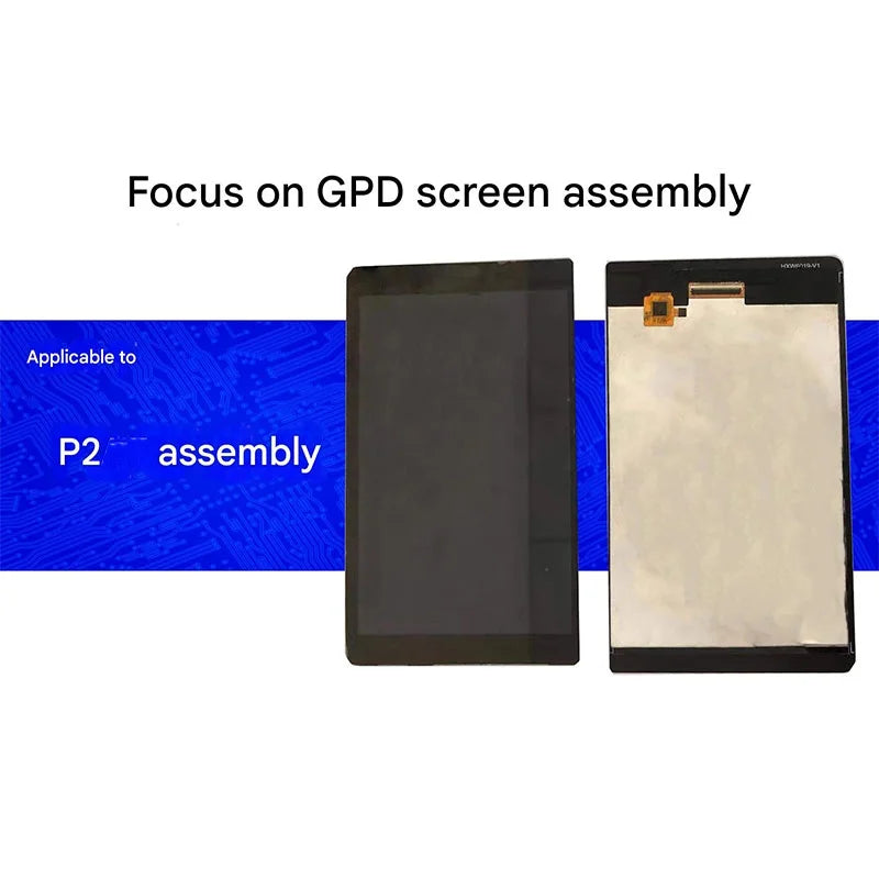 Original New For GPD Pocket2 LCD Display With Touch Screen Digitizer Assembly For GPD Pocket2 Screen Accessories Replacement Game console repair parts