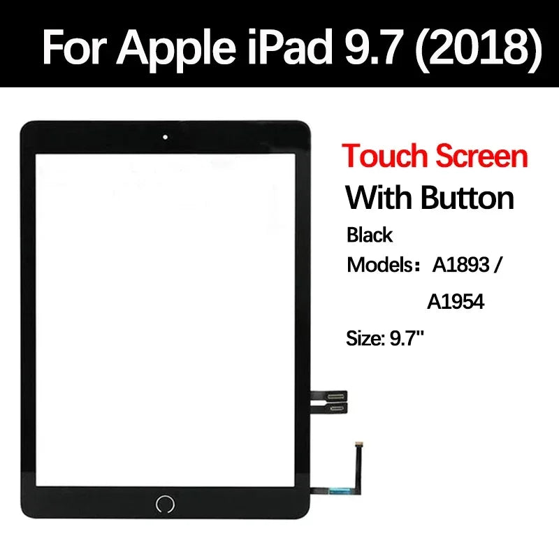 LCD Touch Screen For Apple iPad 6 6th Gen A1954 A1893 iPad 9.7 2018 Assembly Digitizer Front Glass Display Panel Replacement  iPad repair parts