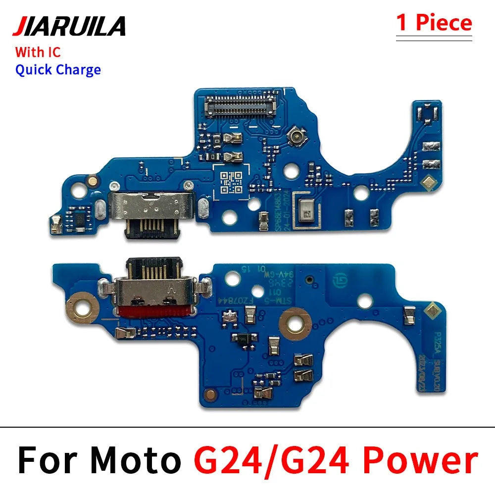 USB Charger Charging Board Port Connector Flex Cable For Moto G04 G14 G24 G54 G64 G84 G34 G45 G05 G15 G75 G85 G06 G56 G86 Power Motorola phone repair parts