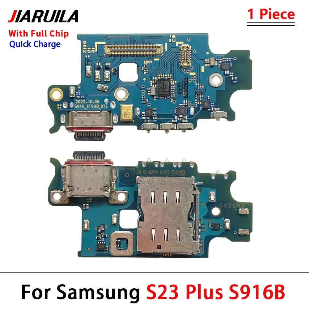 USB Charging Board Port Dock Charger Connector Microphone Flex Cable For Samsung S22 S23 Plus Ultra 5G S908B S901B S906B 5G Samsung phone repair parts