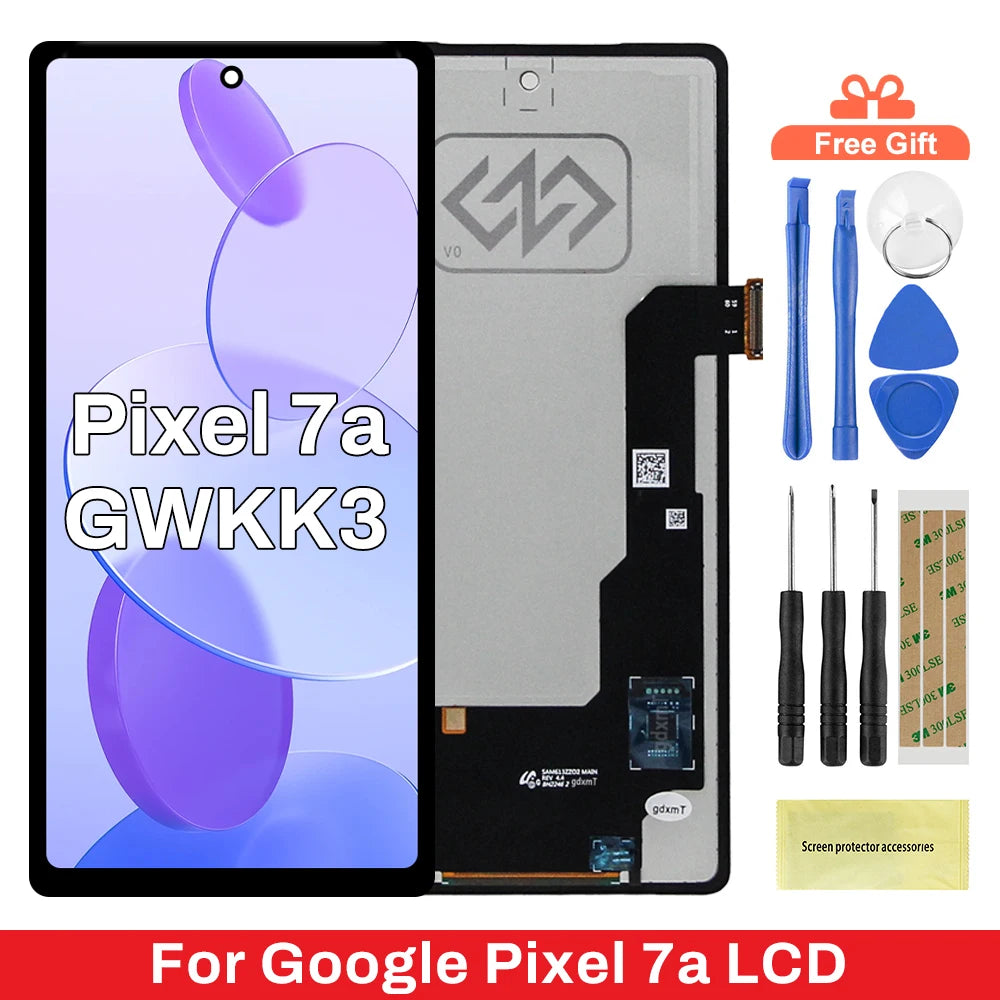 Pixel 7A Display Screen Assembly For Google Pixel 7A GWKK3 GHL1X G0DZQ G82U8 LCD Display Touch Screen Replacement Parts Google phone repair parts