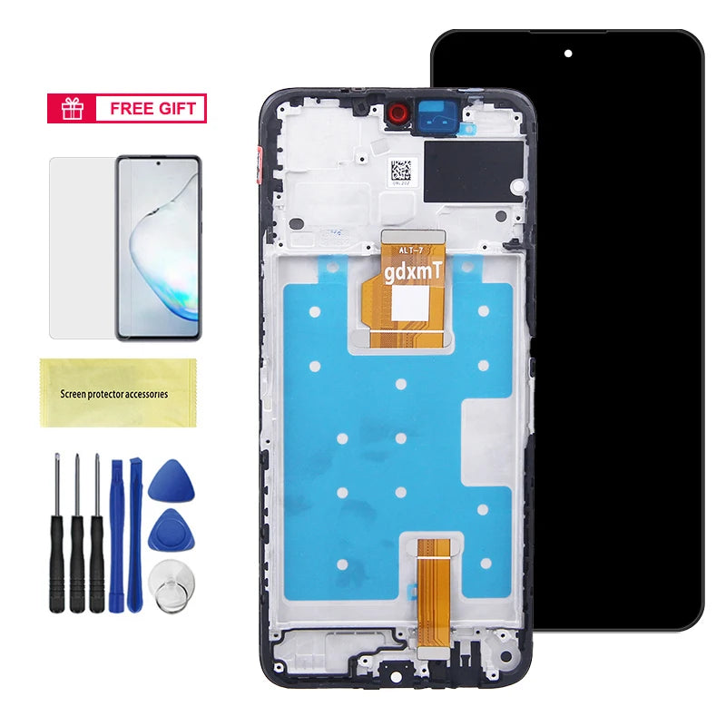 X7C For Huawei For Honor X7c Display Touch Screen Digitizer Panel Assembly Lcd Screen With Frame Repair Parts 100% Tested Honor phone repair parts