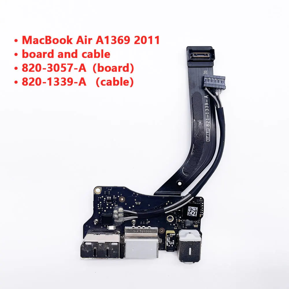 OEM For MacBook Air A1369 2010 2011 laptop USB audio DC Power Jack DC-IN Charging Flex Cable board 820-2869-B 820-3057-ALenovo laptop repair parts
