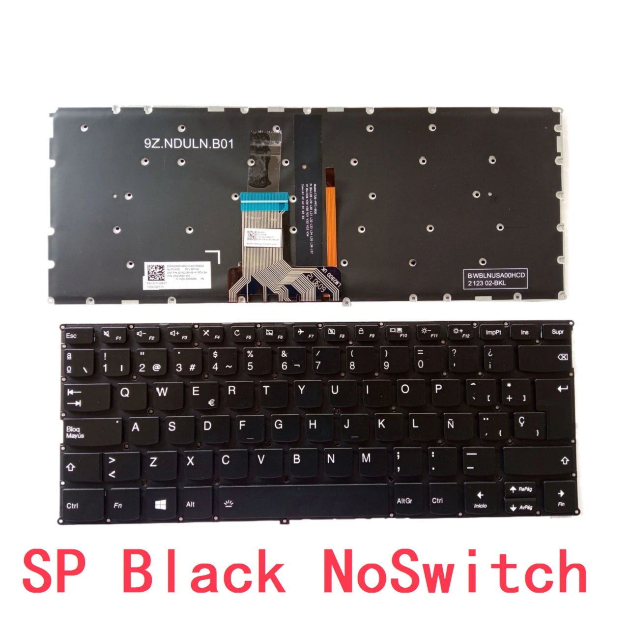 New US Russian Spanish Laptop Backlit Keyboard For Lenovo ideapad 720S-14 720S-14IKB 320s-13 320s-13ikb V530S-14 7000-13 LCM16K8 Lenovo laptop repair parts