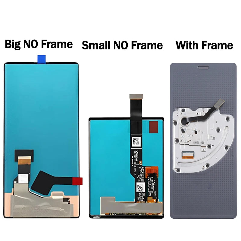 6.8"New For LG Wing 5G LCD LMF100N LM-F100N LM-F100V LM-F100 Display Big LCD Touch Screen Digitizer Wing Small LCD LG phone repair parts