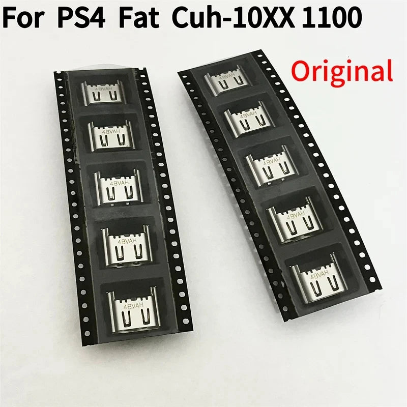 5pcs/lot Original New for Ps4 Fat Game Console Cuh-1000 1100  Hdmi-compatible Socket Connector Port with Serial Number Code  Game console repair parts