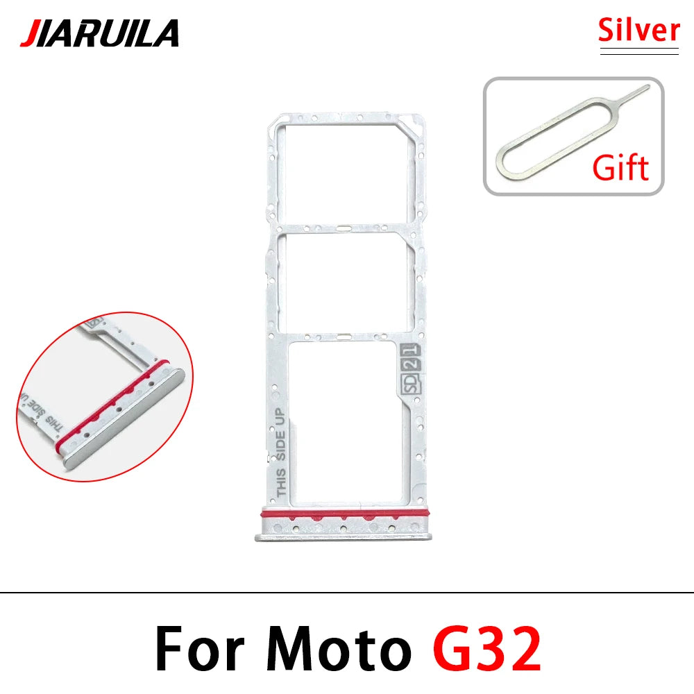 10Pcs, New For Motorola Moto G31 G51 G71 G22 G32 G52 G62 G72 Micro Nano SIM Card Holder Tray Slot Holder Adapter Socket Motorola phone repair parts