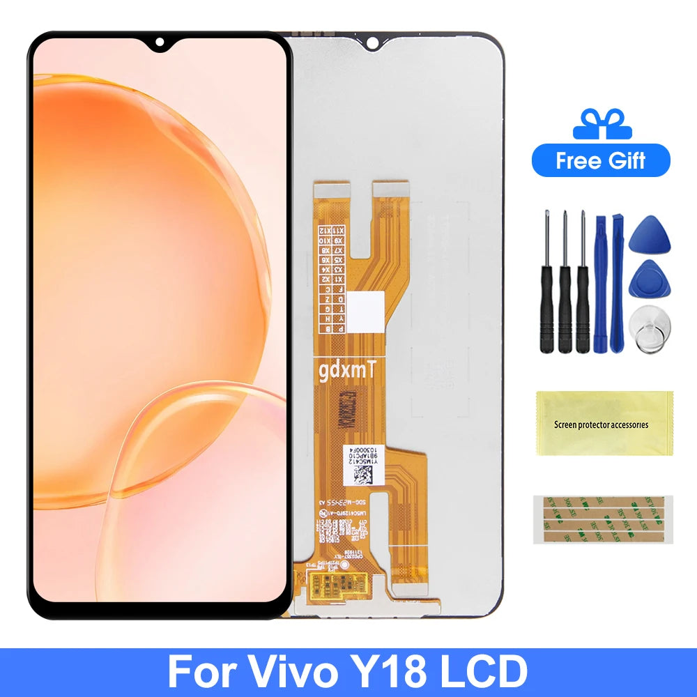 6.56" LCD Display For VIVO Y18 Y18E,V2350 Lcds Replacement Repair Mobile Phone Touch Screen Digitizer Assembly Parts 100% Tested Vivo phone repair parts