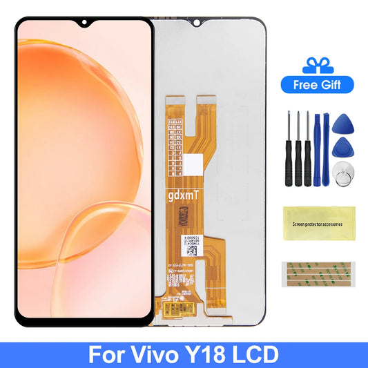 6.56" LCD Display For VIVO Y18 Y18E,V2350 Lcds Replacement Repair Mobile Phone Touch Screen Digitizer Assembly Parts 100% Tested Vivo phone repair parts