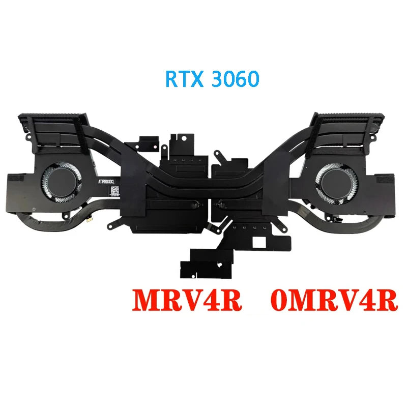 NEW Original LAPTOP CPU GPU Cooling Fan With Heatsink For DELL Alienware X14 R1 0MRV4R 0198CH DC28000YFD0/05PF30 DC28000YED0 Dell laptop repair parts