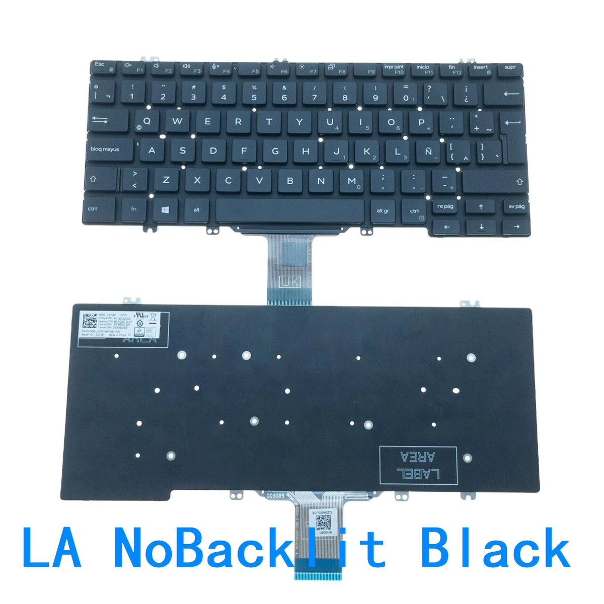 New US Spanish Latin UK Brazil Portuguese Laptop Backlit Keyboard For Dell Latitude 7300 E7300 5300 2 in 1 0483X1Dell laptop repair parts