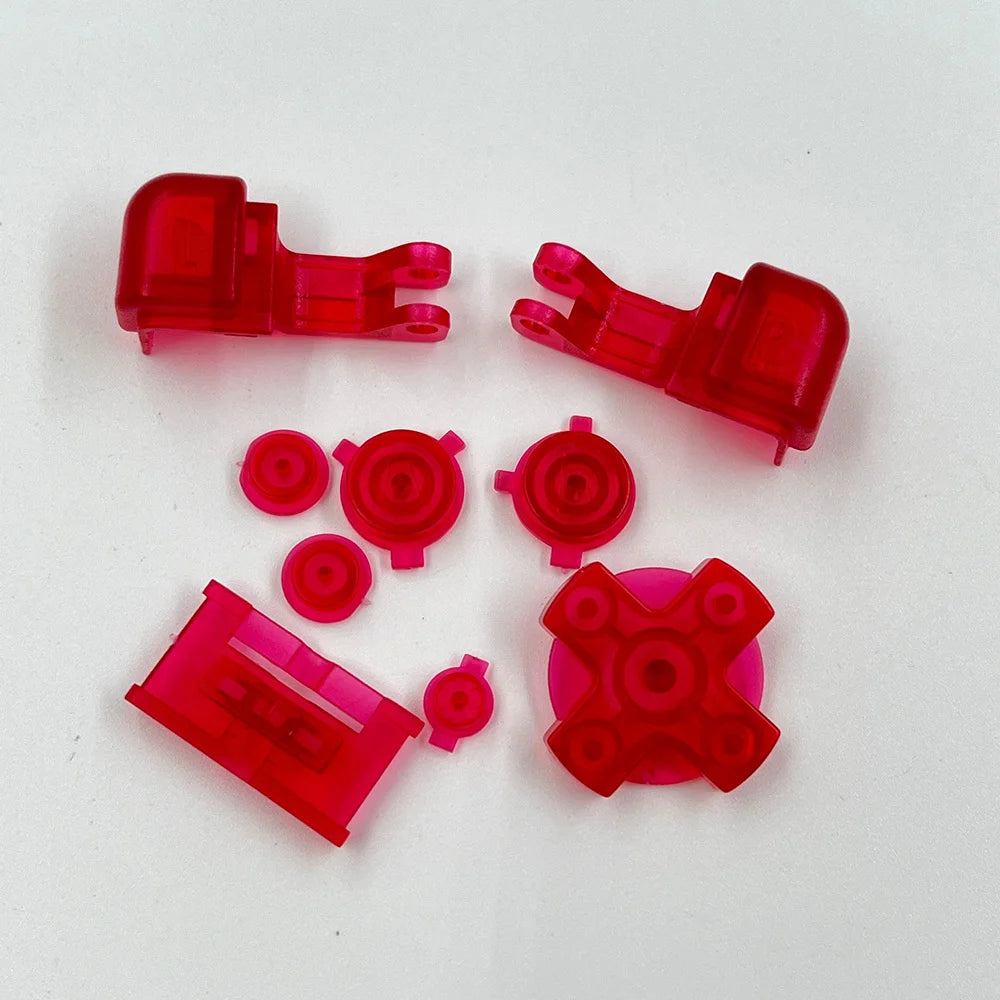 100sets Plastic Full Set Buttons For Gameboy GBA SP A B L R Select Start Power On Off Volume Buttons D Pad Key Game console repair parts