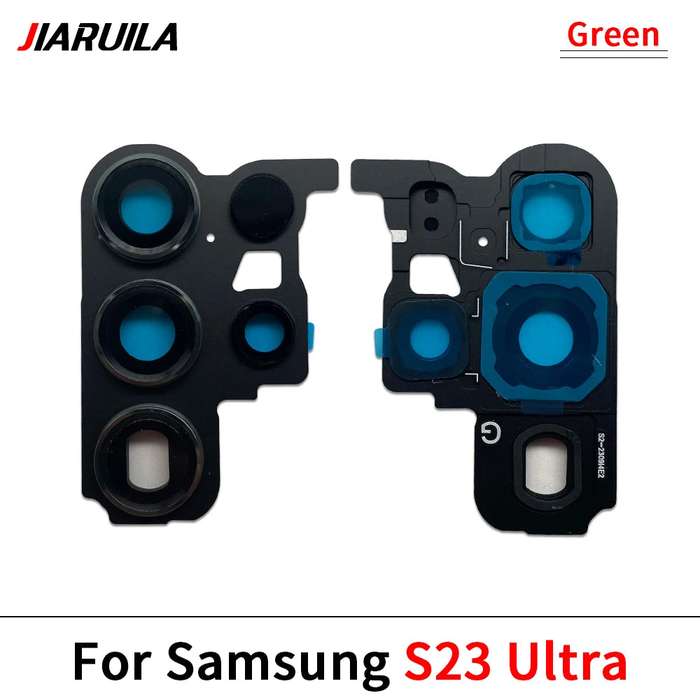 New Housing Back Rear Camera Glass Lens With Cover Frame Holder For Samsung S22 S23 Plus Ultra Samsung phone repair parts