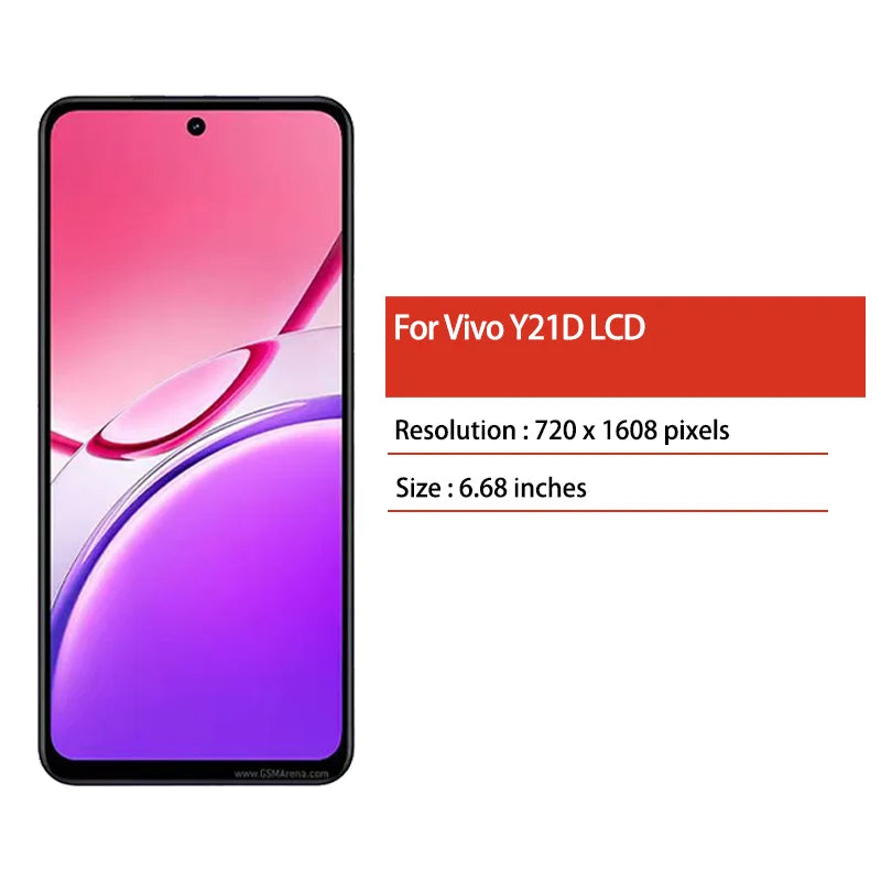 6.68“Screen For vivo Y21d LCD Display Touch Screen Digitizer Assembly For vivo Y31 5G V2521 LCD Replacement Parts Oppo phone repair parts Realme phone repair parts