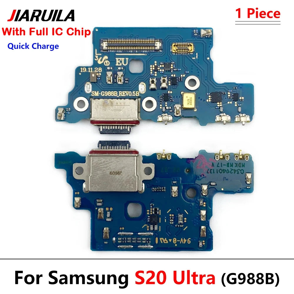 USB Charging Port Microphone Dock Connector Board Flex Cable For Samsung S20 Plus Ultra G986B G988B G981B Repair Parts Samsung phone repair parts