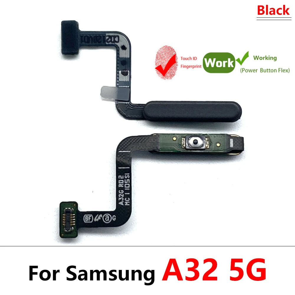 New Fingerprint For Samsung A22 A32 4G 5G ID Home Button Fingerprint Menu Return Key Recognition Sensor Flex Cable Samsung phone repair parts