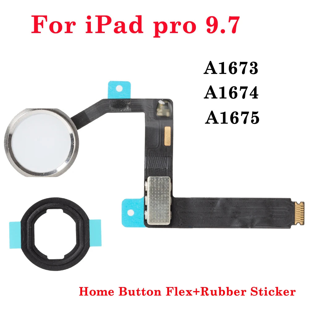 1pcs Home Menu Button  For iPad Pro 9.7 A1673 A1674 A1675 Home Button Flex Cable Assembly iPad tablet repair parts