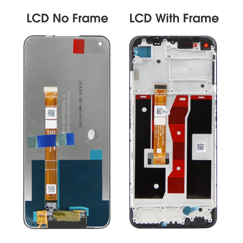 6.51" Screen Assembly for Oppo A54 CPH2239 Lcd Display Digital Touch Screen with Frame for OPPO A54 Screen Replacement OPPO phone repair parts