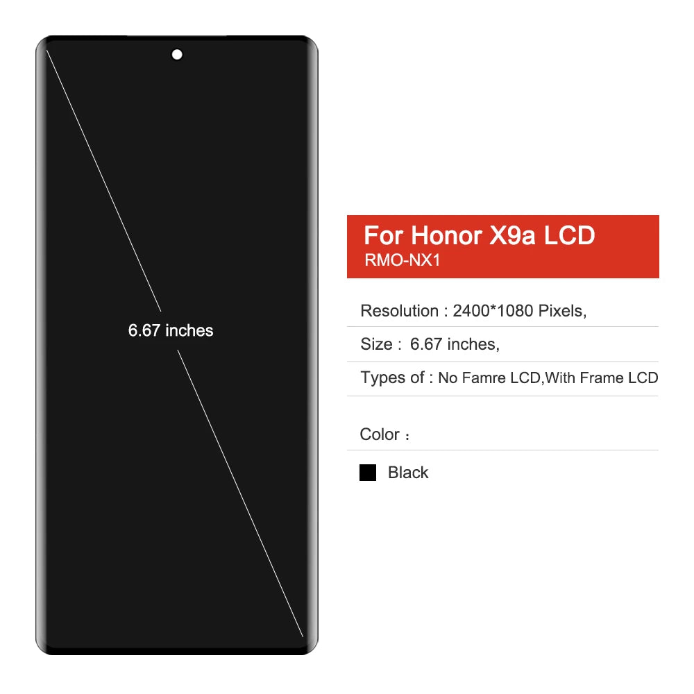 AMOLED For Huawei For Honor X9a LCD Display Screen Touch Digitizer Assembly For Honor Magic 5 lite 5G X40 LCD Repair Part HUAWEI phone repair parts