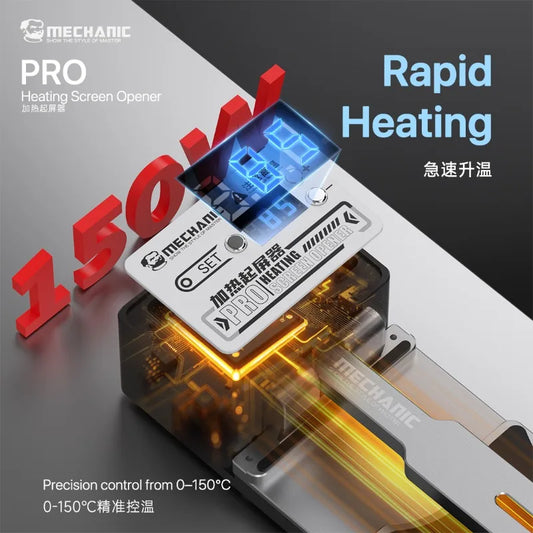 MECHANIC PRO Heating Screen Opener Precision control from 0–150°C for Mobile Phone Quick Repair Disassembly Fixture Tool Professional Repair Tools