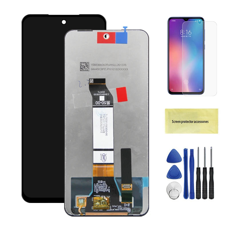 6.5" Screen for Xiaomi Redmi Note 10 5G Lcd Display Digital Touch Screen with Frame for Redmi Note 10 5G M2103K19G M2103K19C Xiaomi phone repair parts