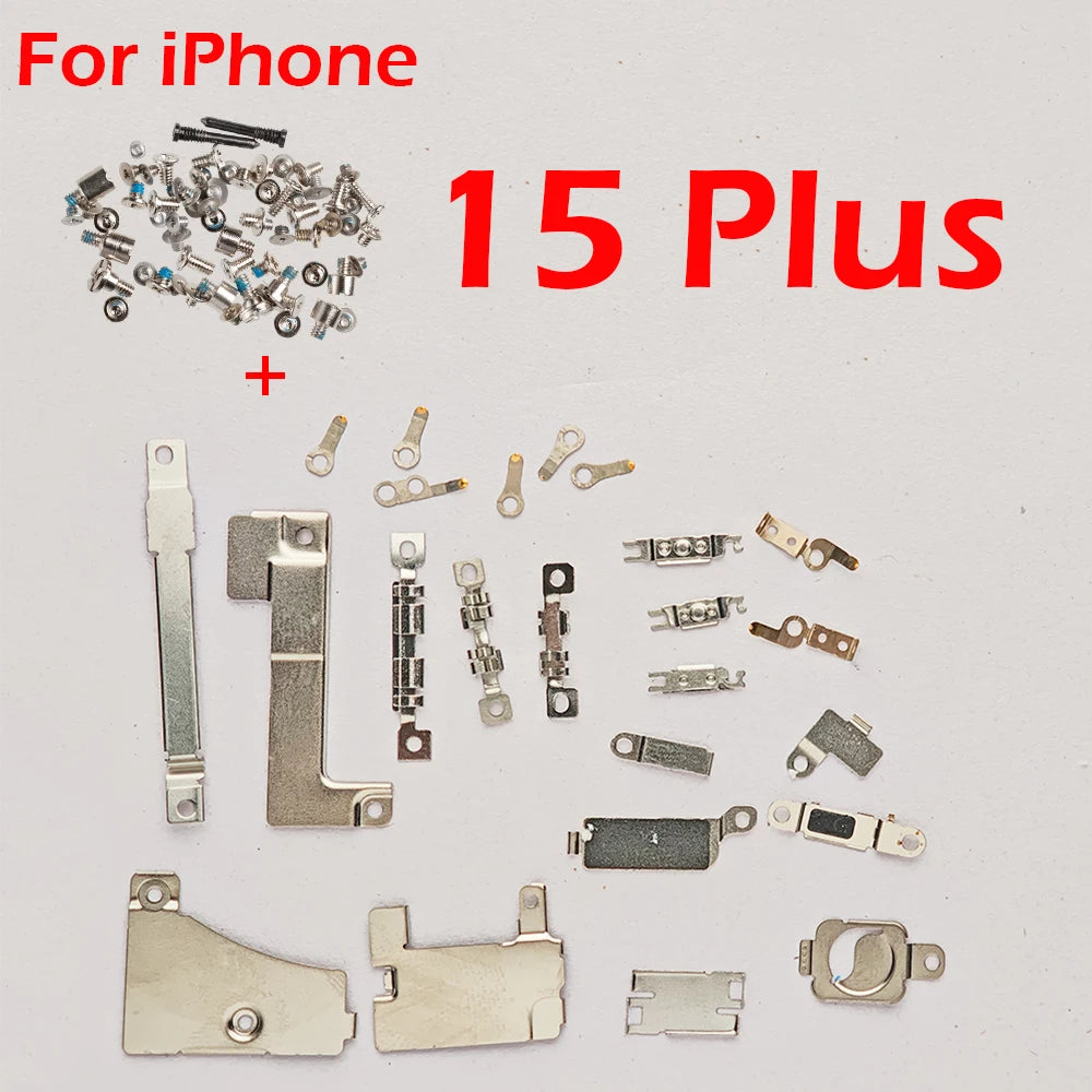 1set Full Set Metal + Screw for iPhone 13 Pro Max 14 Plus 11 12 Inner Bracket Accessories Shield Plate Parts iPhone phone repair parts