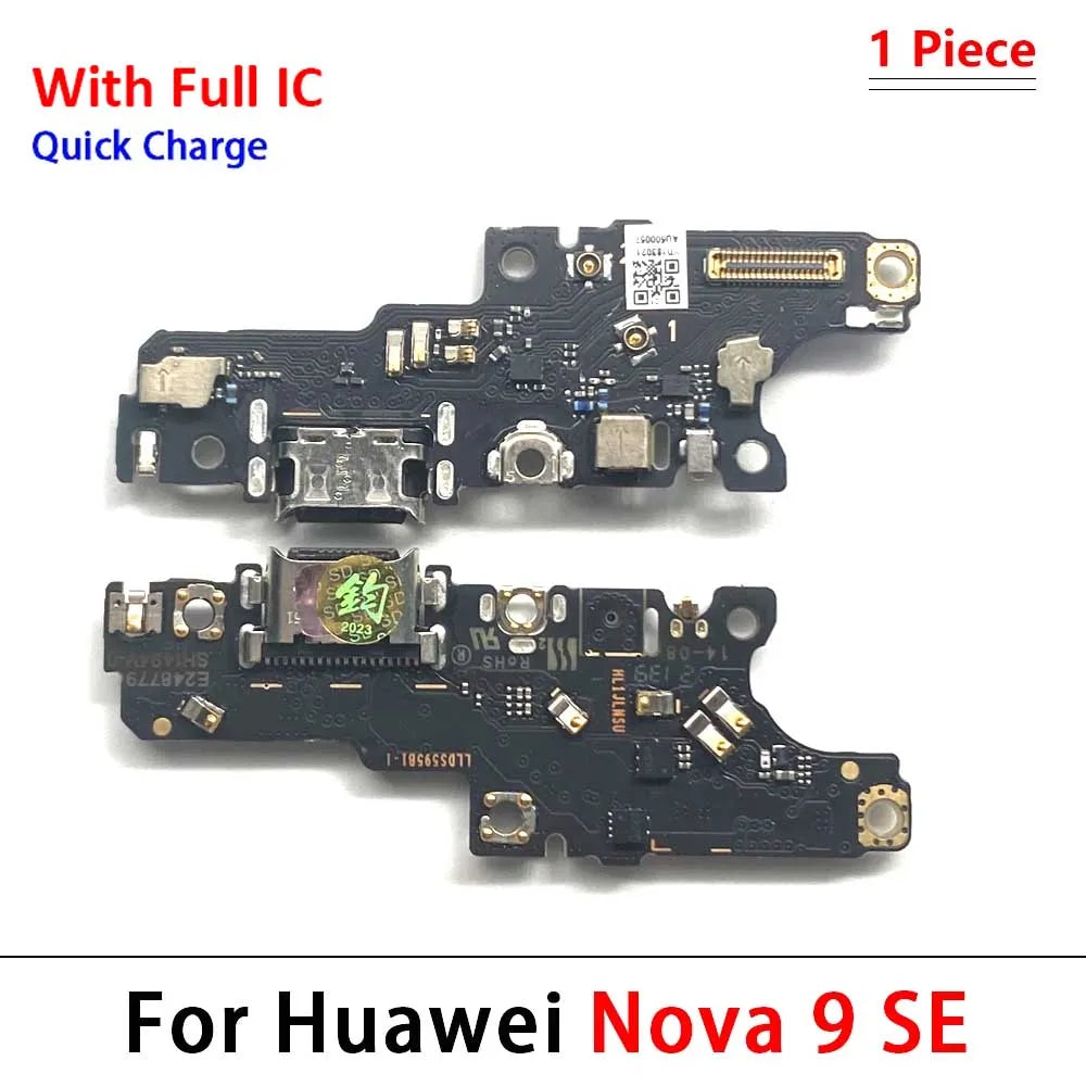 New For Huawei Nova 5 5T 7 7i 8 8i 9 10 Pro SE 5G USB Charger Dock Connector Charging Port Microphone Flex Cable Huawei phone repair parts