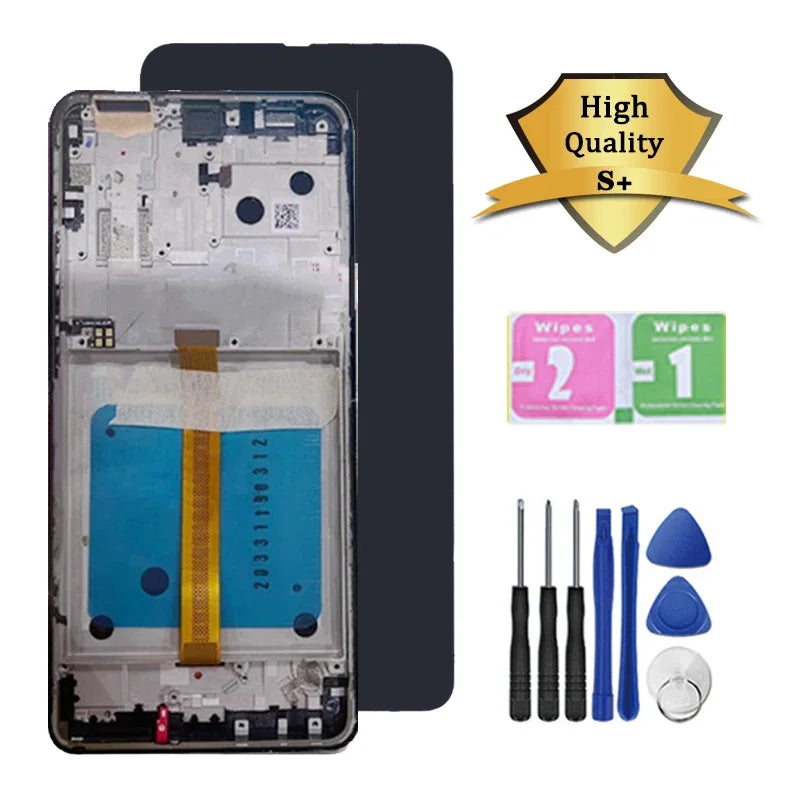 OneHyper Display Screen For Motorola Moto One Hyper XT2027 LCD Display Touch Screen Digitizer Assembly With Frame Motorola phone repair parts