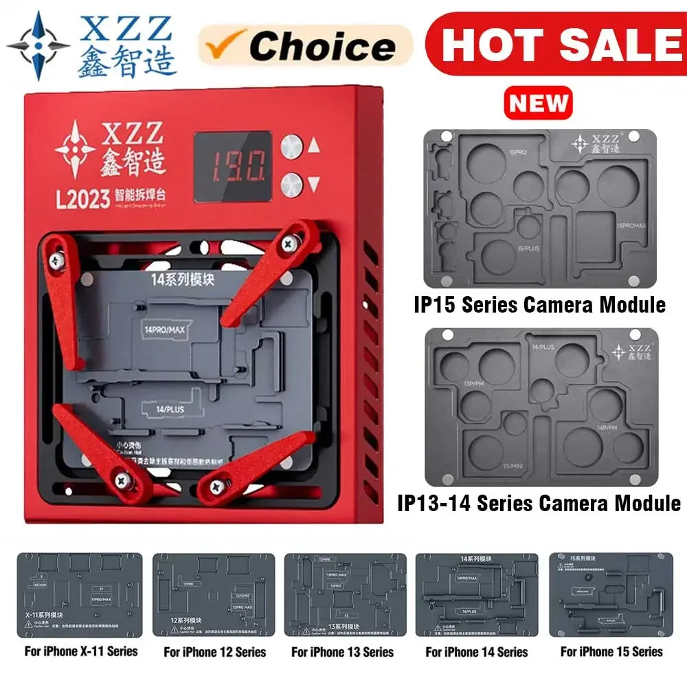 Xinzhizao XZZ L2023 Preheater Desoldering Station for iPhone X - 17PM Android Dot Matrix Motherboard Chip Soldering Repair tools Professional Repair Tools