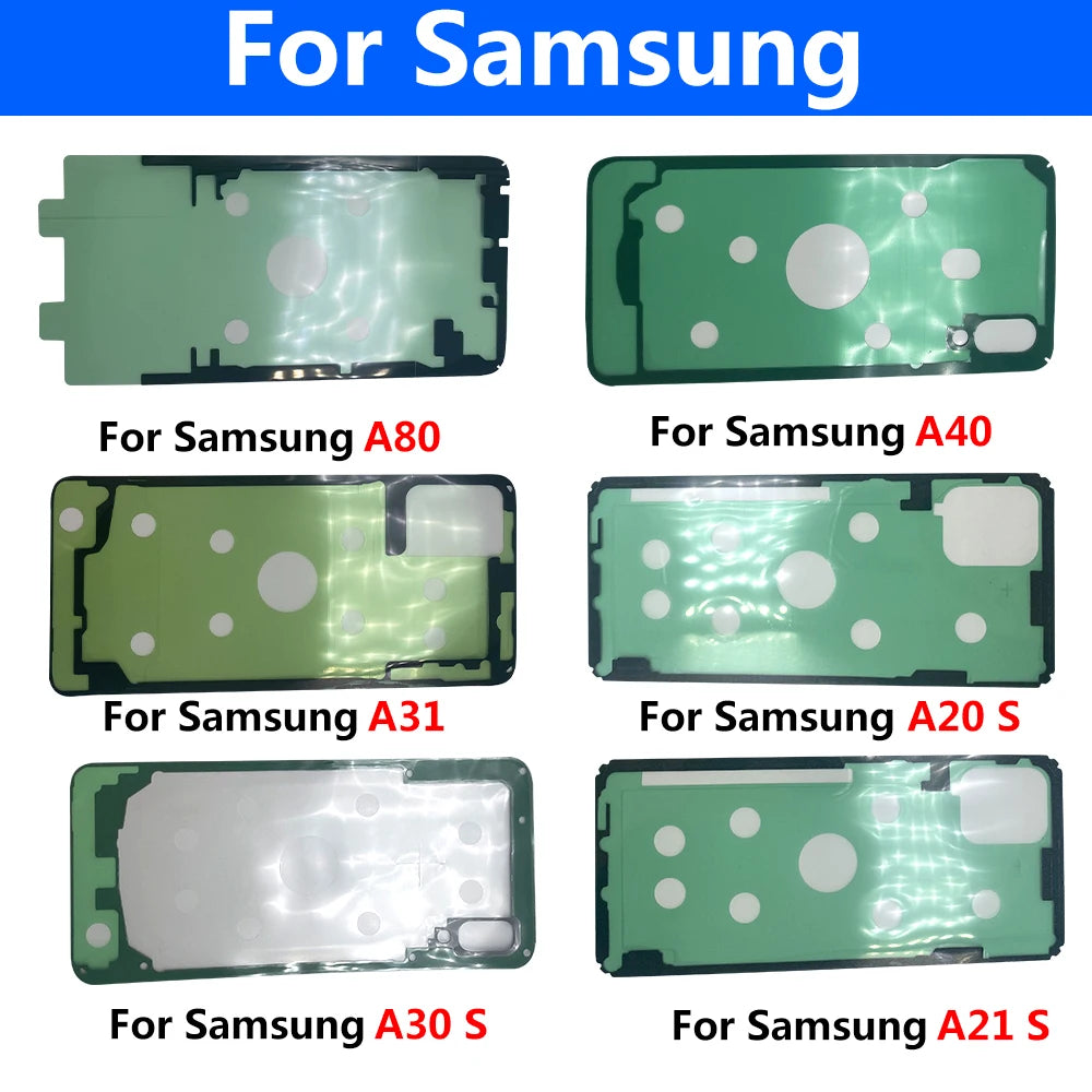 2Pcs Adhesive Sticker Back Housing Battery Cover Tape Waterproof For Samsung A20 A30 A50 A70 A20s A21s A30s A51 A71 A32 A52 A72 Samsung phone repair parts