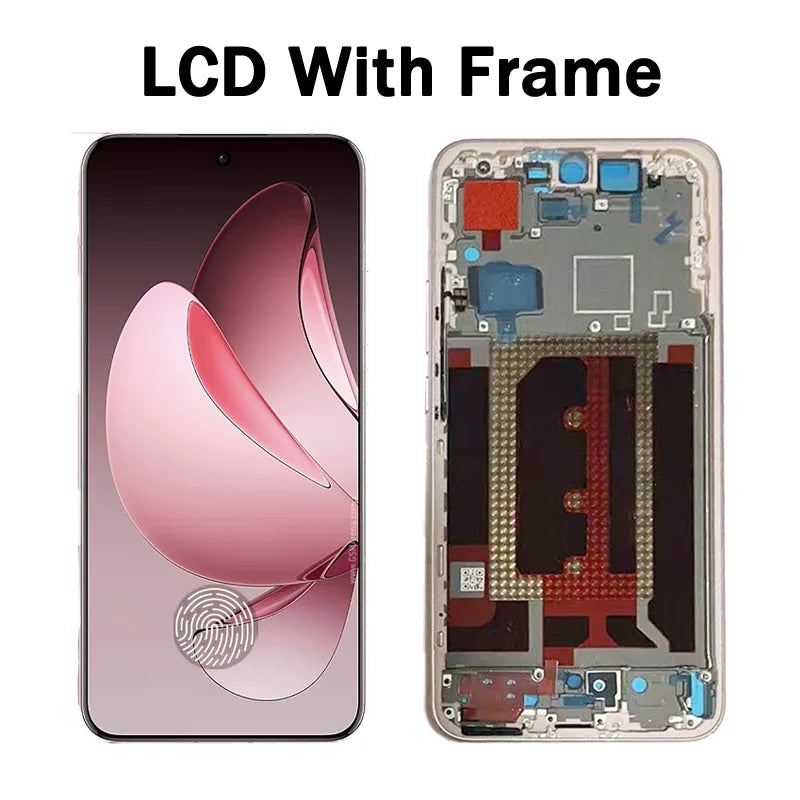 6.83"AMOLED For Reno13 Pro Screen LCD For Oppo Reno 13 Pro 5G LCD CPH2697, PKK110 Display Screen Touch Digitizer Assembly Oppo phone repair parts Realme phone repair parts