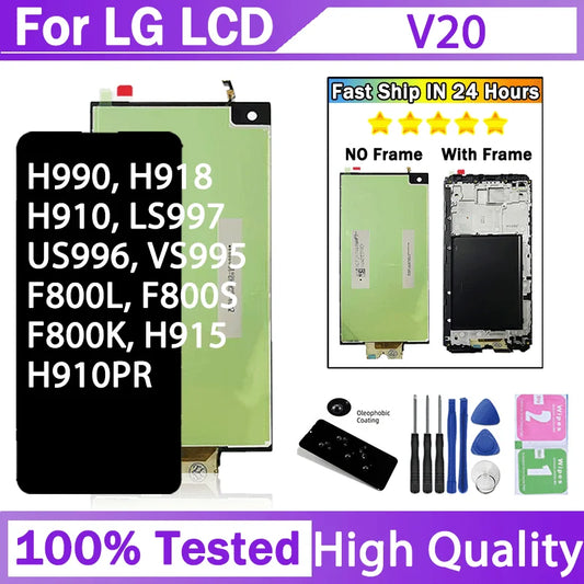 5.7“High Quality For LG V20 LCD VS995 VS996 LS997 H910 Display Touch Screen Digitizer Panel Assembly Replacement Repair Parts LG phone repair parts