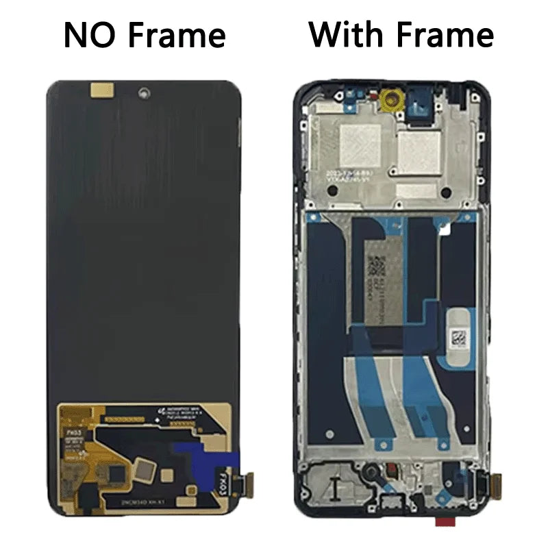 Super AMOLED For Realme 12 4G LCD Display Touch Screen Digitizer Assembly For Realme 12 4G RMX3871 Display With Frame  Oppo phone repair parts