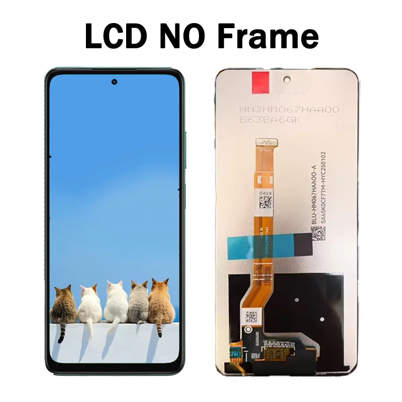 A5 Display Screen For Oppo A5 4G LCD CPH2727 Display Touch Screen Digitizer For OPPO A5 5G CPH2735 PKW120 LCD Frame  Oppo phone repair parts