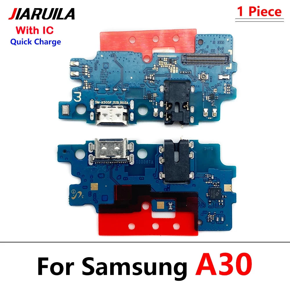 10Pcs USB Charging Dock Connector Board Flex Cable For Samsung A80 A70 A50 A40 A30 A20 A10 A11 A01 A21s A31 A51 A71 A30s A50s Samsung phone repair parts