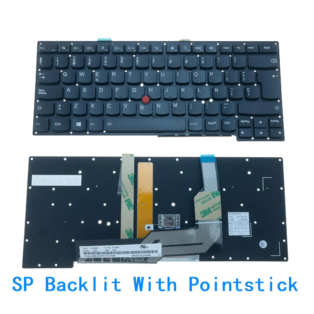 New US Spanish Language  Backlit Keyboard For Lenovo Thinkpad S3 S3-S431 S3-S440 S431 S440 Replacement Keyboard 0C44851 Lenovo laptop repair parts