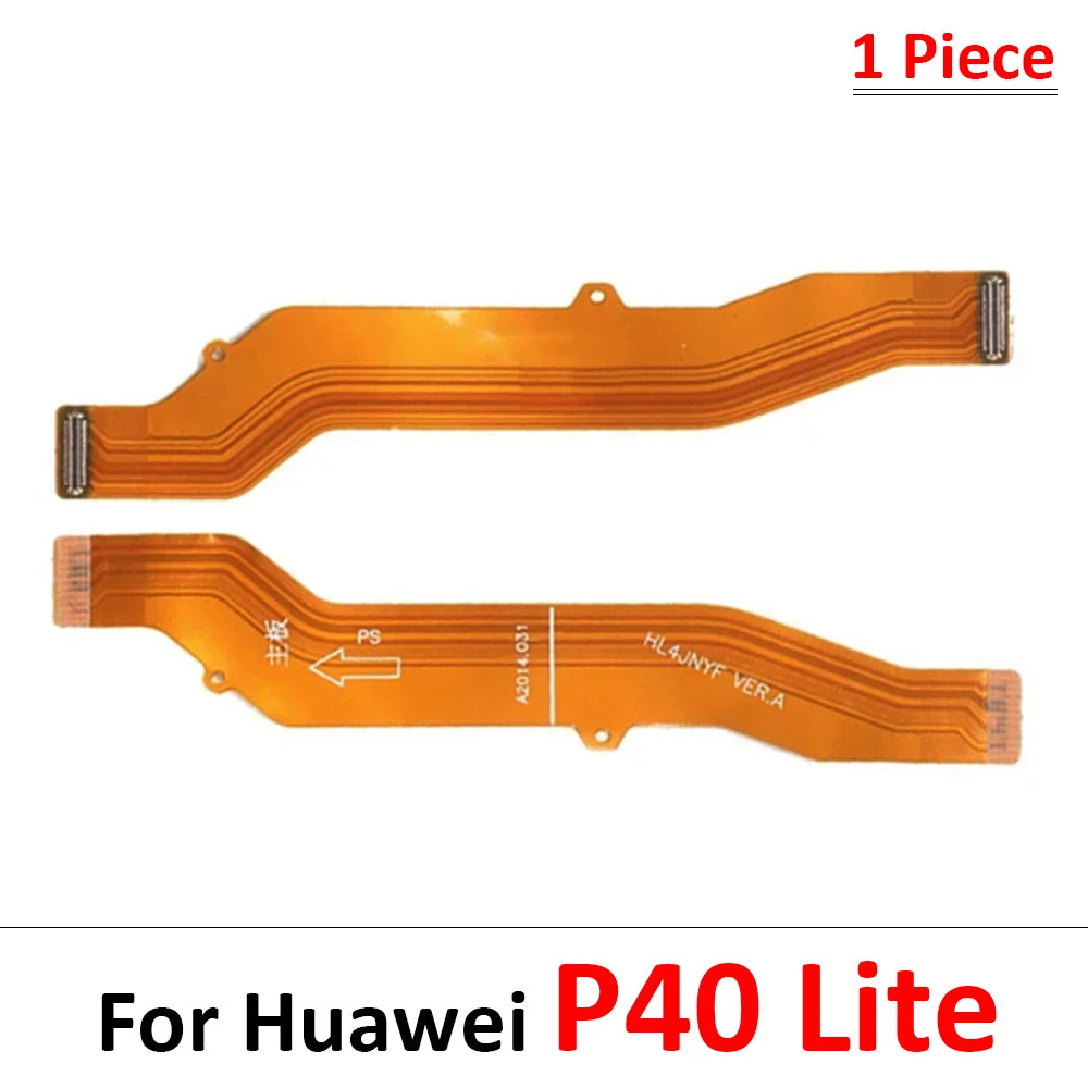 10Pcs, For Huawei P10 P20 P30 P40 P50 Lite Pro E P Smart 2018 2019 2020 Main Motherboard Flex Cable Replacement parts Huawei phone repair parts