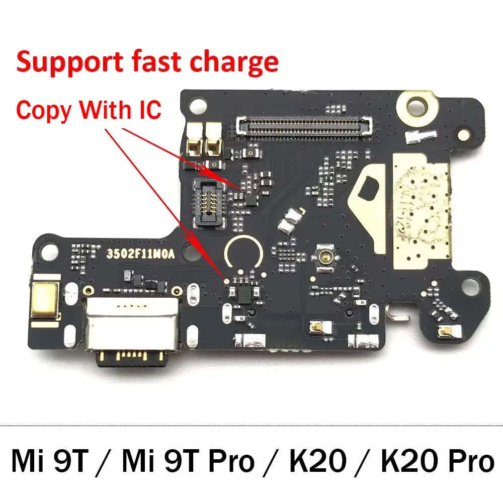 For Xiaomi Mi 9T Pro USB Micro Charger Charging Port Dock Connector Board Flex Cable For Redmi K20 / K20 Pro  Xiaomi  Xiao mi phone repair parts