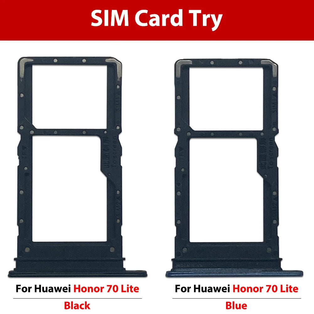 New For Huawei Honor 50 60 70 80 90 Pro Se Lite Plus 5G SIM Card Slot SD Card Tray Holder Adapter Huawei phone repair parts